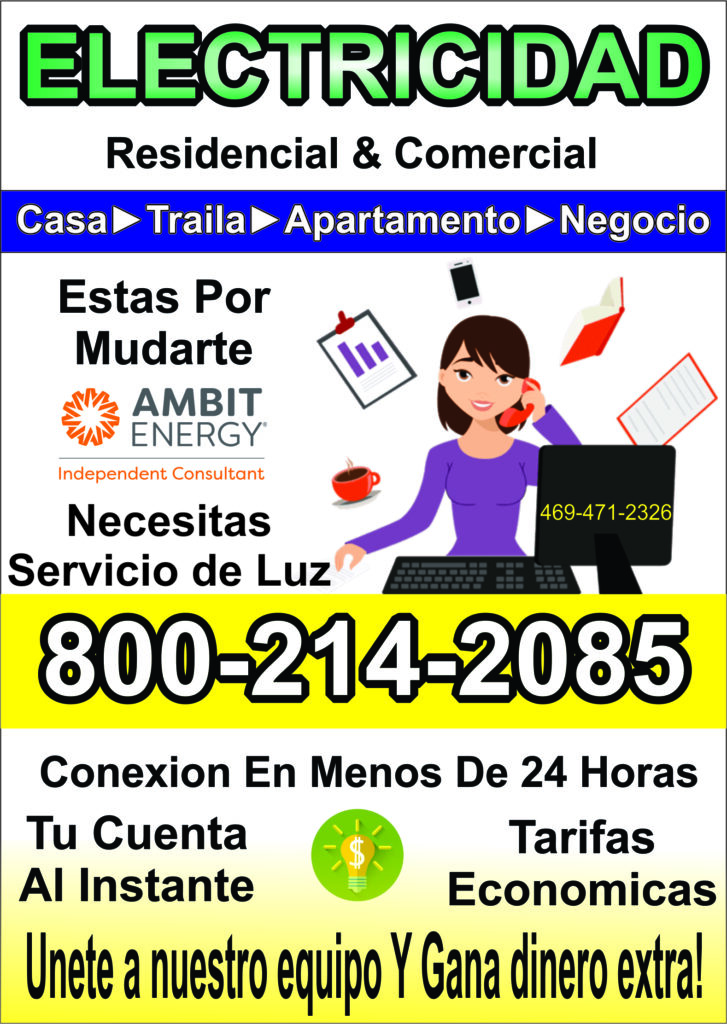 servicio de electricidad en irving texas llamanos al 8002142085