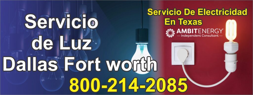 Servicio de luz dallas y fort worth TX Necesitas servicio de luz para tu casa o apartamento y no sabes que hacer yo puedo ayudarte llamadas al 8002142085