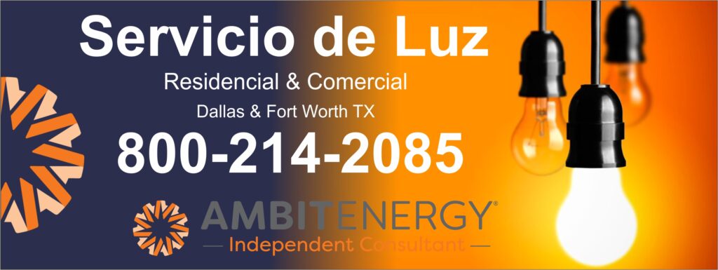 Ambit Energy Nuevo servicio Dallas & Fort Worth TX | 8002142085 estas por comprar una nueva casa o una traila y te gustaria conectar tu servicio de luz llamanos nosotros podemos ayudarte