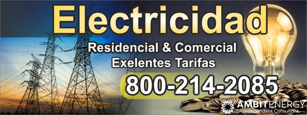 Ambit Energy Servicio de Electricidad Sherman Tx, si necesitas servicio de luz para tu casa o apartamento yo puedo ayudarte llamanos al 8002142085