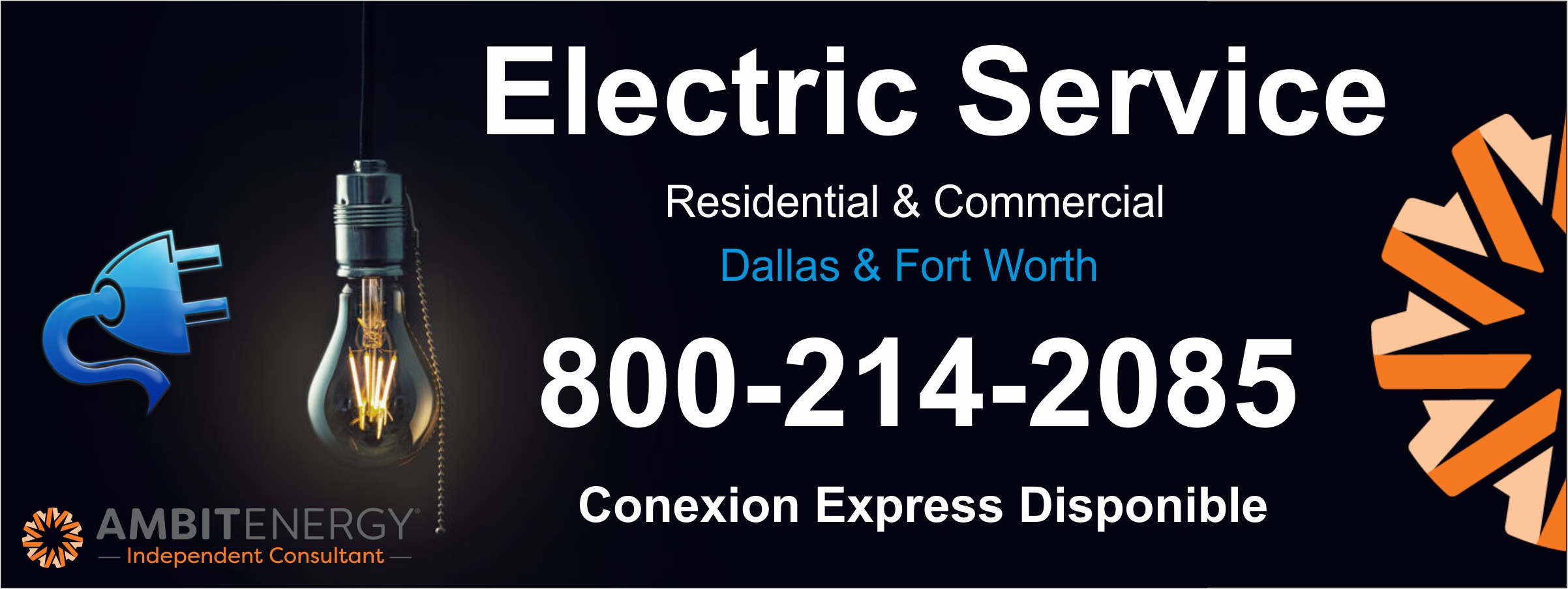 Electricidad Residencial Tyler Tx Ambit Energy|8002142085 necesitas servicio de electricidad para tu casa o apartamento yo puedo ayudarte para que tengas tu servicio de luz el mismo dia, llamanos ya