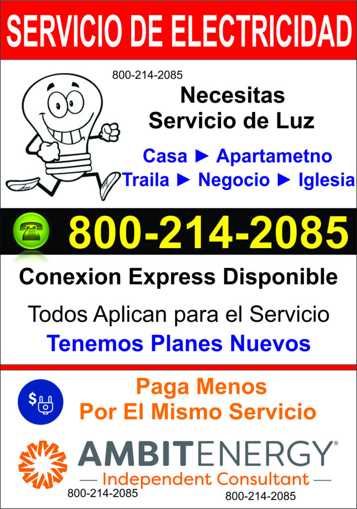 Electricidad Residencial Tyler Tx Ambit Energy|8002142085 necesitas servicio de electricidad para tu casa o apartamento yo puedo ayudarte para que tengas tu servicio de luz el mismo dia, llamanos ya