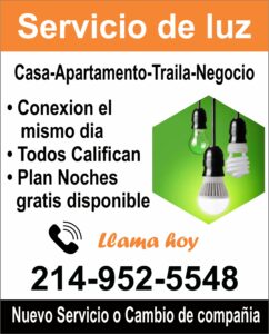 Servicio de luz Kuafman tx buscas servicio de luz para tu casa o apartamento llamanos y con gusto te podemos ayudar con tu servicio de electricidad el mismo dia 